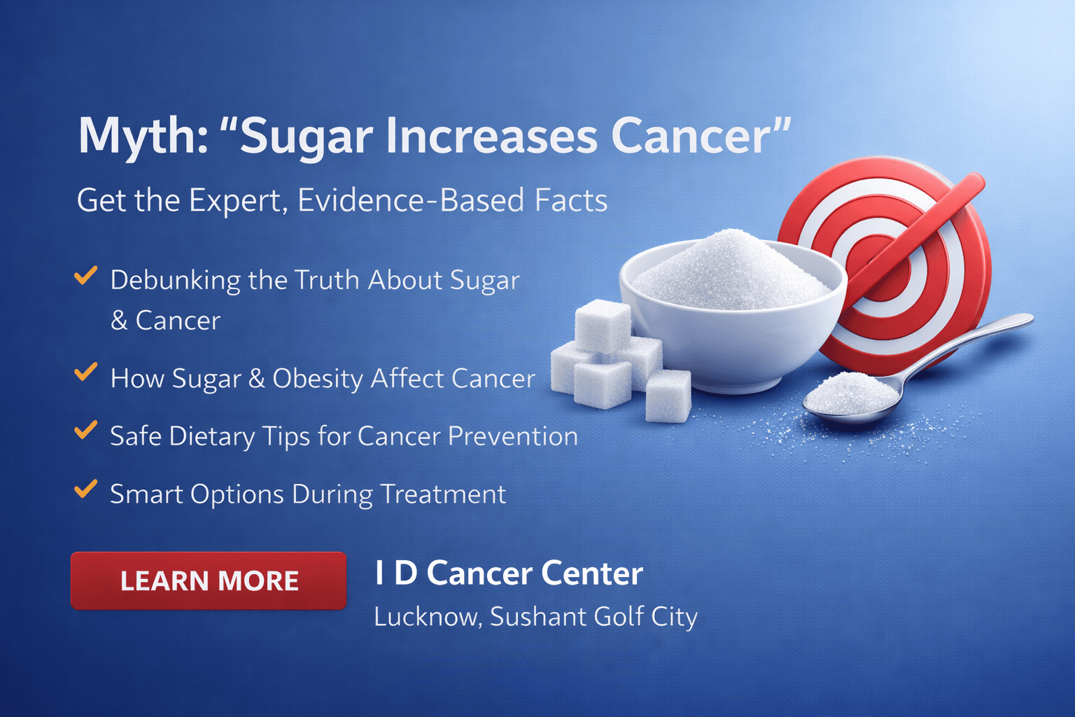Stop sugar—sugar feeds cancer.